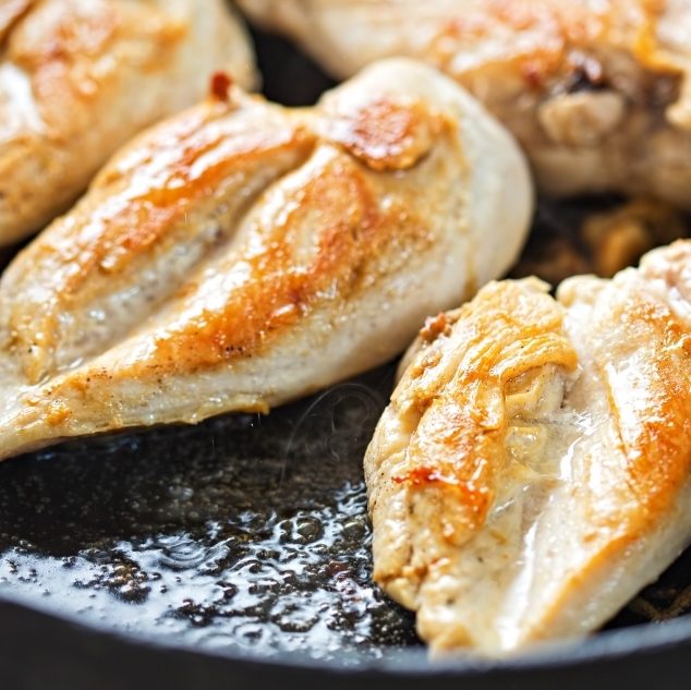 how to cook skin on chicken breast fillets