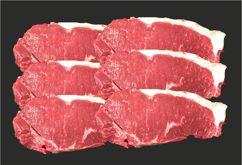 6 Sirloin Steaks 1.5kg Meat in the Box Fresh Meat Delivery