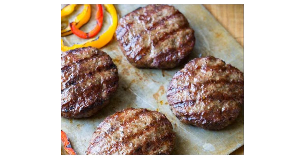 4 Minty Lamb Burgers